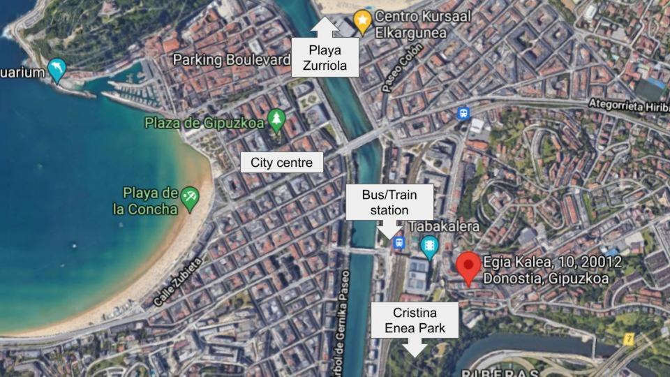 Апартаменти Centrico, Junto A Estacion De Bus/Tren, Y Playas Сан-Себастьян Екстер'єр фото
